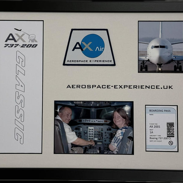 Large Framed Cockpit Photo with Crest