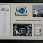 Large Framed Cockpit Photo with Crest - Aerospace Experience